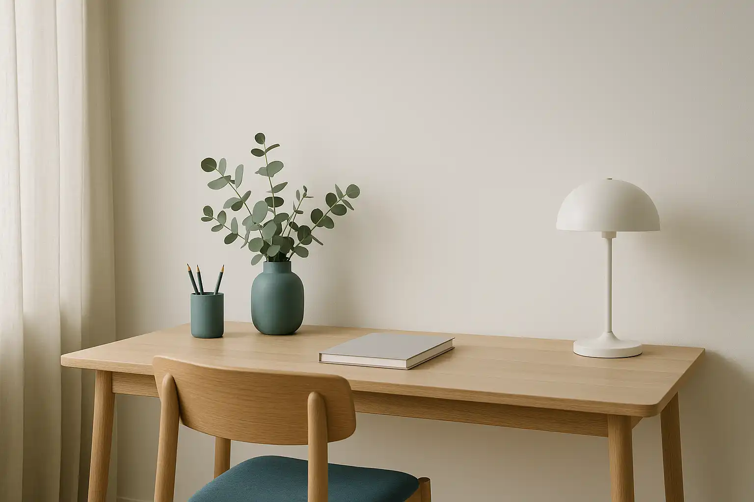 Modern kontorsmiljö med teamarbete i naturligt ljus